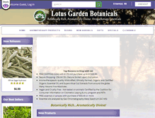 Tablet Screenshot of lgbotanicals.com